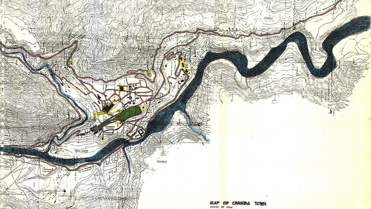 Map of Chamba Town